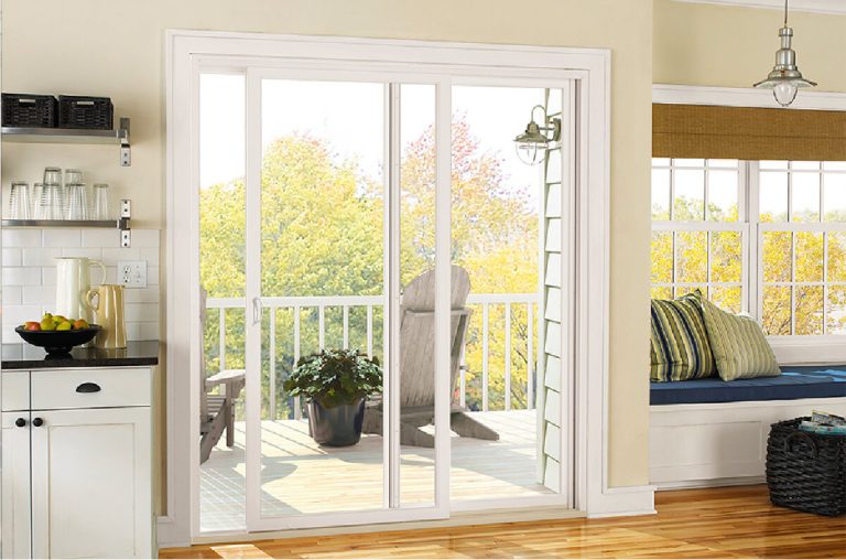 Synergy Exteriors Windows and Doors Orangeville showing a newly installed patio door