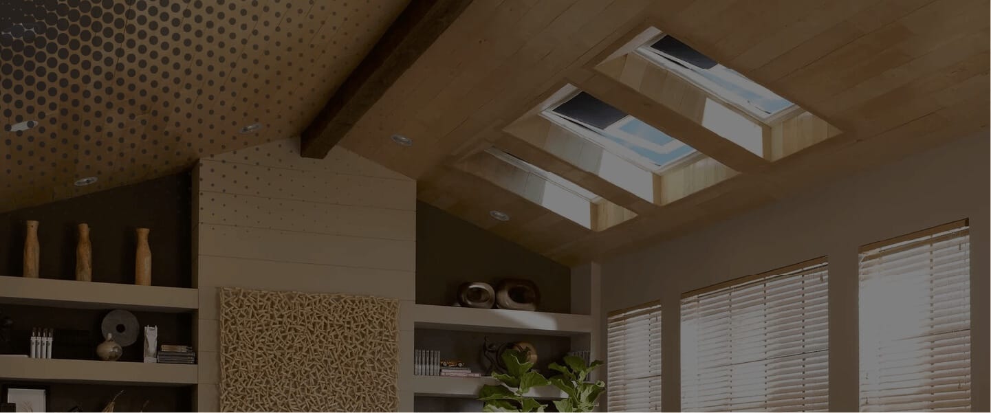 skylights in a home in Fergus, Ontario